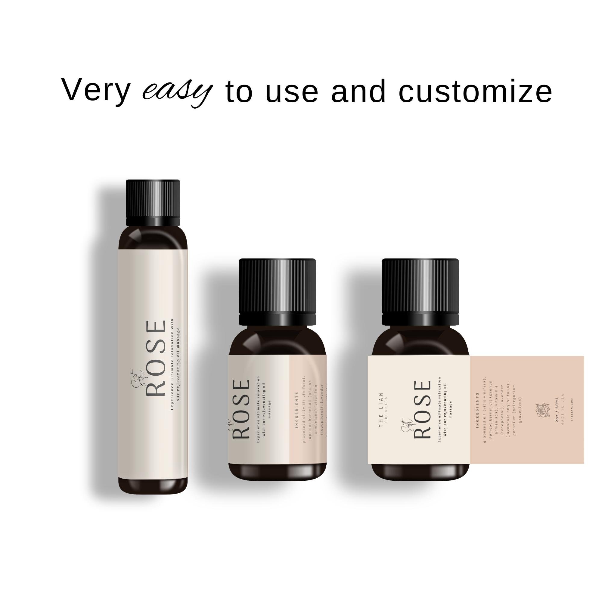 Printable Essential Oil Bottle Label Custom Product Labels Etsy UK