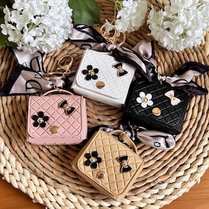 Mini porte-clés de sac à main, porte-clés en similicuir de sac à main de sac à main, porte-clés de porte-monnaie, porte-clés de sac d'accessoires de sac à main, meilleur cadeau pour elle