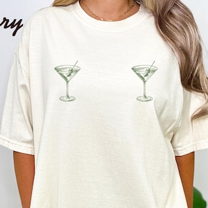 Comfort Colors Dirty Martini Baby T-Shirt: Y2K Martini Time Tee