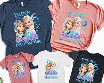 Birthday Girl Shirt, Family T-shirts, Birthday Girl, Customized,Personalized Birthday Outfit, Tee, Girl Birthday Princess
