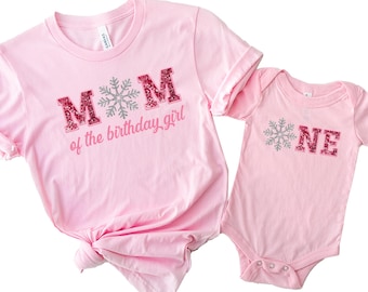 Winter Onederland Birthday Shirt: Matching Family 1st Birthday Tee