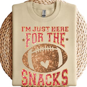 Game Day Sweatshirt: Funny Football Snacks Tee image 5