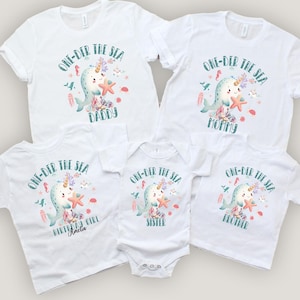 Oneder the Sea Birthday Shirt, Under The Sea Birthday Party, Whale Birthday Shirt Ocean Animals Bday, Sea Animals Birthday Girl Birthday Tee