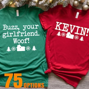 Home Alone Christmas Shirts:   Matching Family Tees, I&#39;m Eating Junk and Waching Rubbish T-shirt, Xmas movie saying funny Sweatshirt