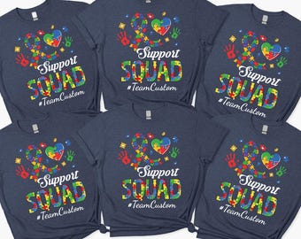 Custom Autism Support Squad Shirt: Awareness Team Shirt