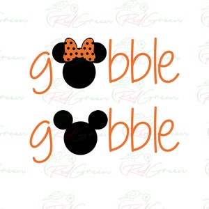 Thanksgiving Familie Danksagung, Maus und Freunde, Thanksgiving Gobble SVG, Familienurlaub Thanksgiving png