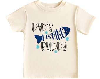 Dad's Fishing Buddy Baby Outfit, Trendy Father's Day Baby Bodysuit, Father's Day Outfit, Son T- Shirt, Dad Son Shirt, Fathers Day Gift
