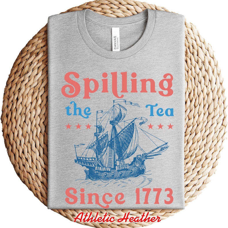 Spilling The Tea Since 1773 Shirt, Funny History Teacher Shirt, History Lover Shirt Gift, American History Lover Shirt, History Teacher Gift image 2