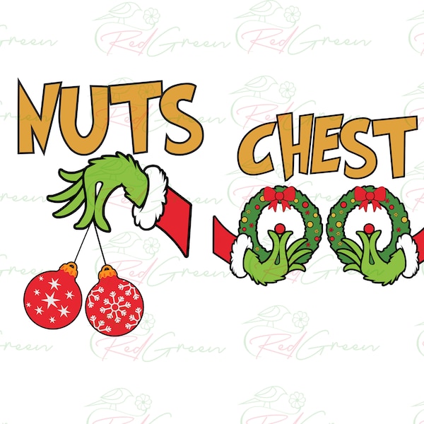 Chest Nuts SVG, Christmas Couple shirts SVG, Funny Christmas SVG, Adult Christmas, Chest Nuts shirts,