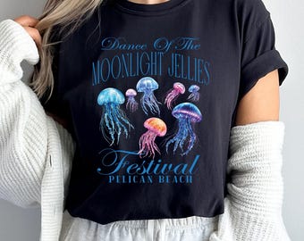 Comfort Colors Moonlight Jellies Festival T-shirt - Pelican Town Game Tee