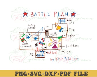 Battle Plan Digital Files - Design Files - Cricut - SVG - Silhouette Cameo - PNG - EpS - PDF - DxF