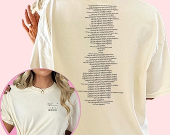 Comfort Colors Custom Song Lyric Shirt: Music Lover Graphic Tee