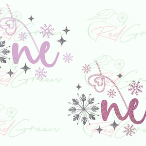 Winter Onederland Snowflake PNG: First Birthday (Digital Download)