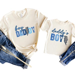Boy Daddy and Daddy&#39;s Boy Matching Shirt, Matching Daddy and Me T-Shirt, Father’s Day Gift, Dad and Boy Toddler Tee, Dad & Baby Bodysuit