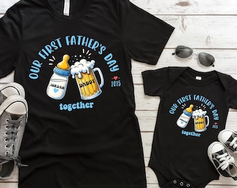First Father's Day Matching Shirt: New Daddy & Baby Tee