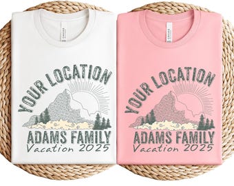 Custom Mountain Family Vacation Shirt: National Park Trip Tee
