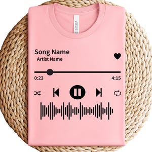 Custom Song Name Shirt Gift For Birthday, Custom Artist Name Shirt, Custom Song Name T-Shirt, Favorite Song Tee, Custom Favorite Artist Tee