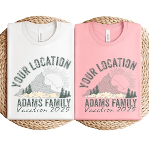 Mountain Custom Family Shirt- National Park Shirt, Custom Scout T-shirt, Family Mountain Vacation Shirt, Matching Family Trip Shirt