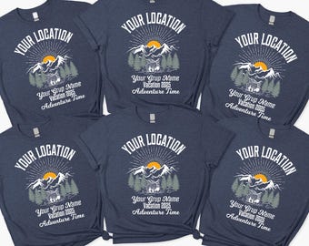 Personalized Mountain Vacation Shirt: Custom Family Camping Trip