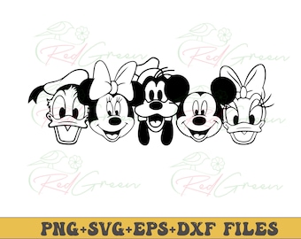 Mickeyy and Friends Svg Png Instant Download Printable Design Svg For Cricut Cutting File Vinyl Cut File