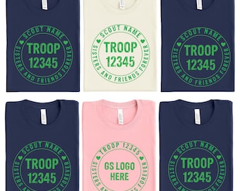 Custom Scout Troop Number T-Shirt: Camping Tee