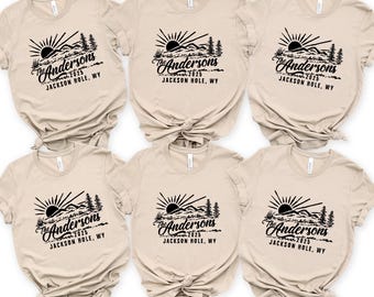 Custom Mountain Vacation Shirt: Personalized Family Camping Trip