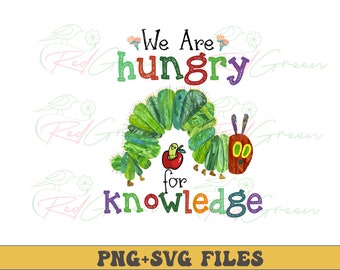 Hungry Caterpillar Teacher SVG: Funny Back To School PNG (Digital Files)