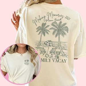 Comfort Colors Family Vacation 2025 Shirt, Custom Vacation Shirts, Matching Shirt, Custom Summer Shirts, Funny Travel Shirt, Beach Shirts