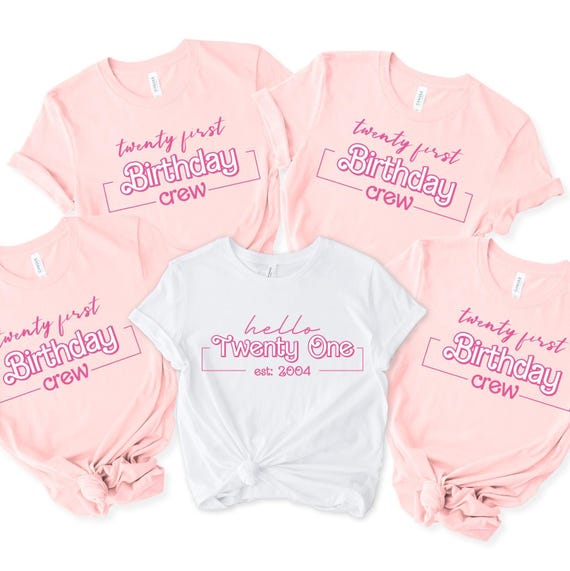 Hello Twenty One Est 2004 Shirt: 21st Birthday Tee