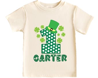 Custom Lucky One St Patricks Day Birthday Shirt