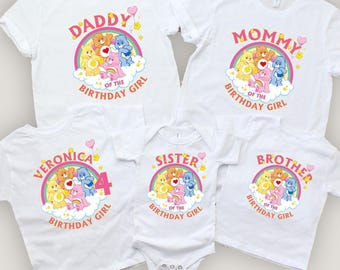 Custom Bear Birthday Shirt: Family Matching Party Tee