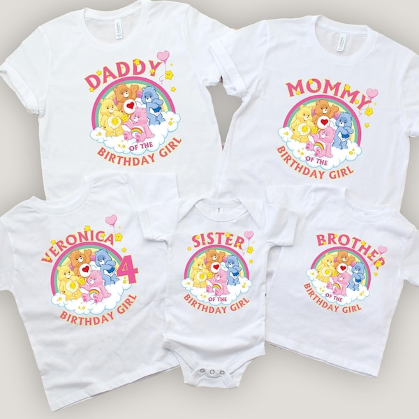 Custom Bear Birthday Shirt: Family Matching Party Tee