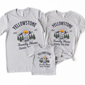 Custom Yellowstone Family Trip Shirt: National Park Group Vacation Sweatshirt image 3