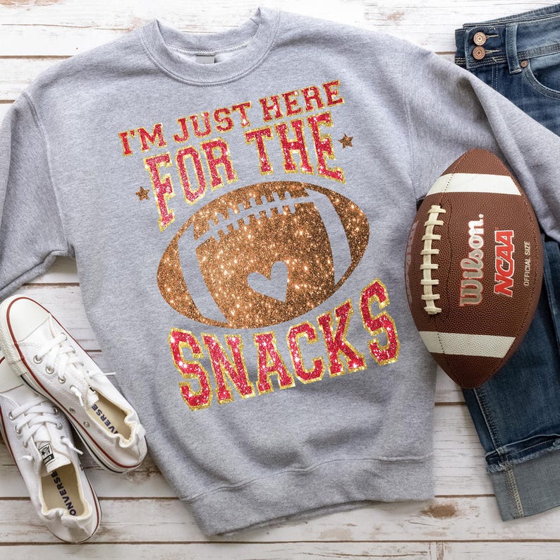 Game Day Sweatshirt: Funny Football Snacks Tee image 3