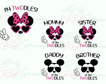 I’m Twodles svg | 2nd Birthday png | Second Birthday Girl | Birthday Party | Matching Family Birthday |