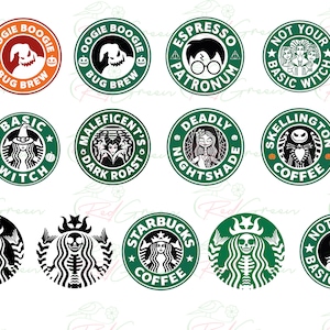 Witch Logo Svg, Skeleton Svg, Halloween Svg,  Coffee PNG, Nightmare png, Svg Files for Cricut, Halloween