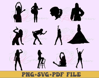 Bundle  Albums Swiftie Svg, Swiftie Png, The Eras Svg, Swiftie Silhouette instant digital download  Cricut Cut Files Instant Download