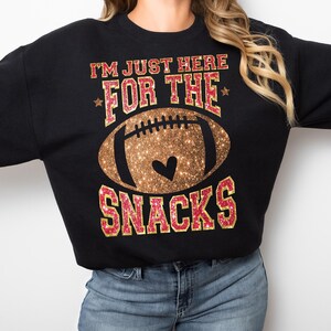 Game Day Sweatshirt: Funny Football Snacks Tee image 4