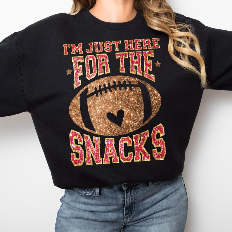 Game Day Sweatshirt: Funny Football Snacks Tee image 4