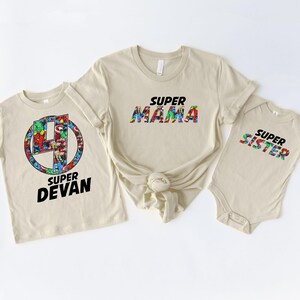 Superhero Shirt, Superhero Birthday Party, Birthday Superhero, Matching Family T-Shirt, Superhero Family Shirt, Superhero Custom Shirt