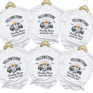 Custom Yellowstone Family Trip Shirt: National Park Group Vacation Sweatshirt image 7