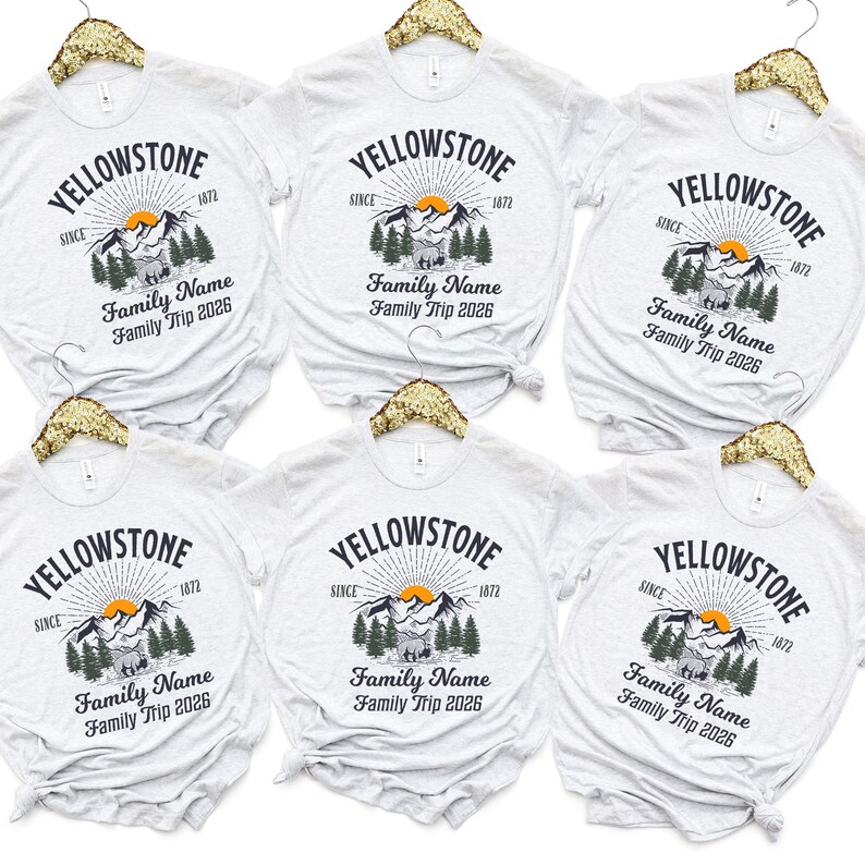 Custom Yellowstone Family Trip Shirt: National Park Group Vacation Sweatshirt image 7
