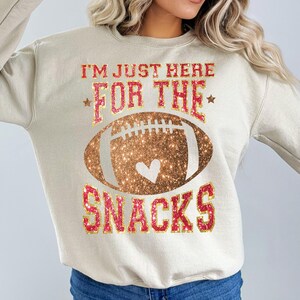 Game Day Sweatshirt: Funny Football Snacks Tee image 6