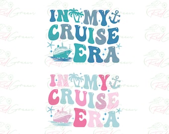 Na minha época de cruzeiros SVG PNG: Design de férias em família (Download digital)