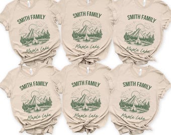 Personalized Family Camping Trip T-Shirt: Custom Camp Crew Tee