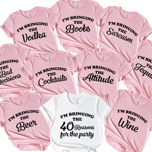 Funny Birthday Group Shirts: "Bringing the [Item]" Party Tees