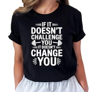 Funny Gym Shirt: Motivational Workout Tee, Trainer Gift image 1