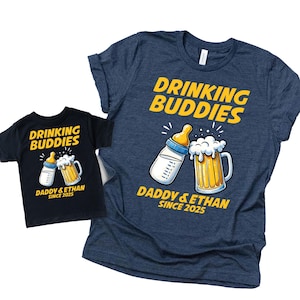 Drinking Buddies Shirt, Father and Son Matching Shirt, Daddy Daughter Tee, New Baby Bodysuit, Cool Dad Shirts, Fathers Day Shirts