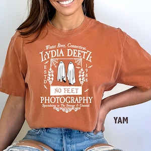 Comfort Colors Lydia Deetz Photography Shirt - Goth Halloween Tee