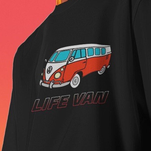 Campervan VW Retro, Life Van Tshirt, Camping Van Tee, Van Gift, Outside Life Style